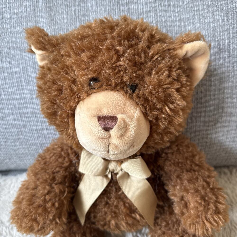2016 Hug Fun Stuffed Animal Plush Bear Super Soft Brown with Tag 10" sitting - Picture 1 of 6